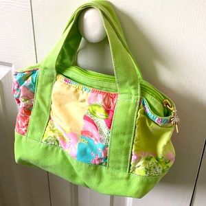 Vintage Lilly Pulitzer Patchwork Canvas Purse